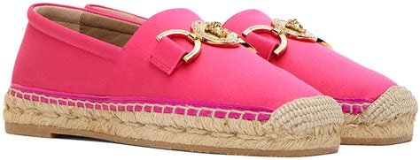 versace pink espadrilles